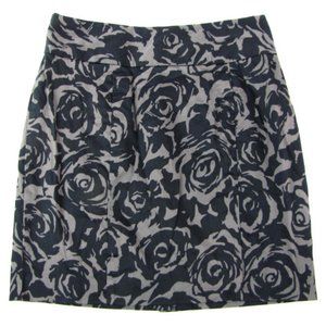 SALE! Floral Roses Black Gray Short Mini Skirt